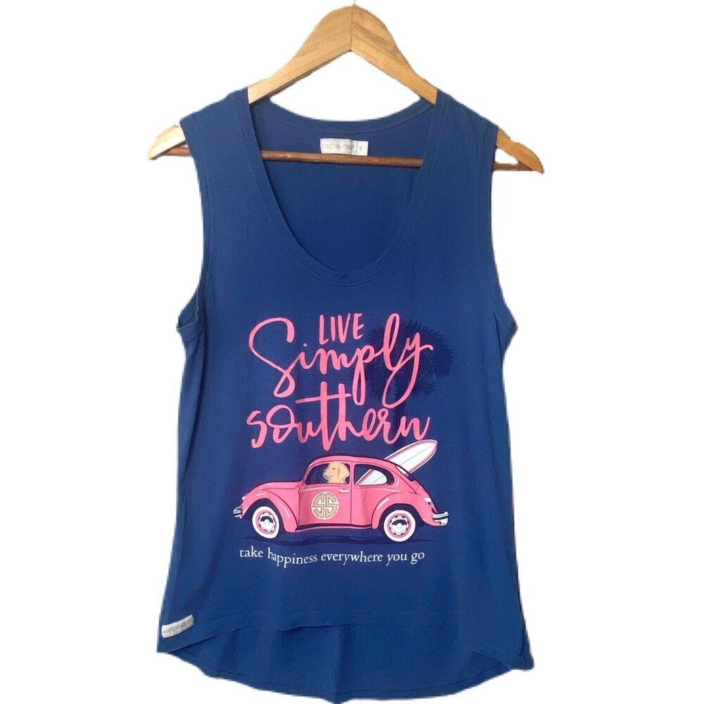 S Simply Southern Tank Top VW bug